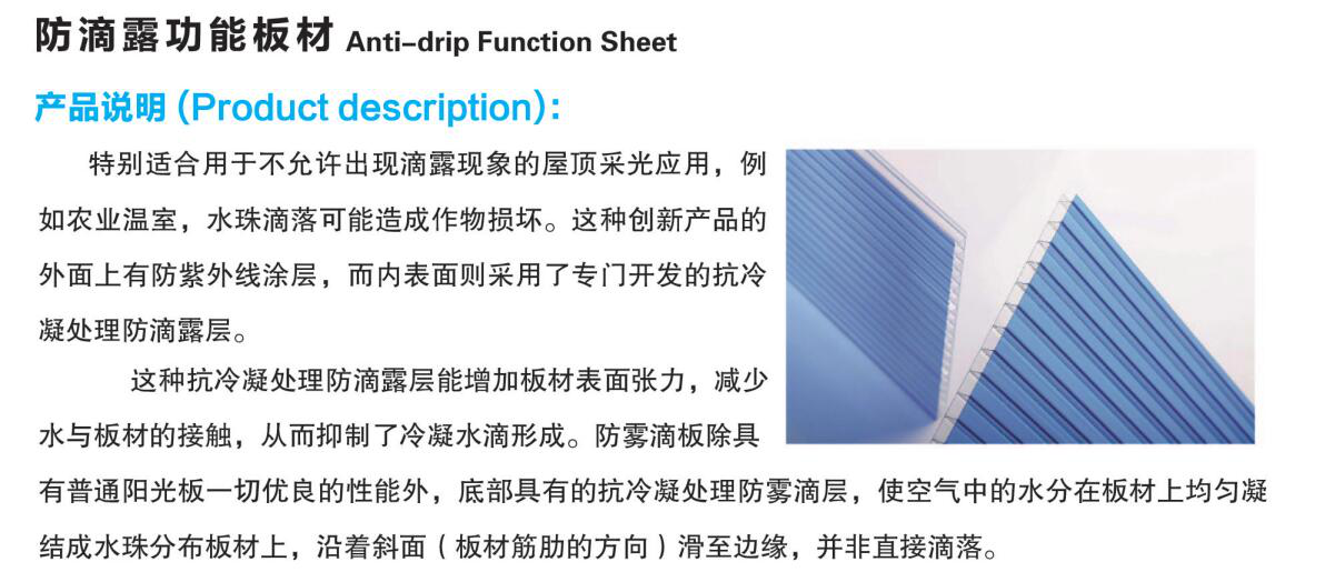 Polycarbonate Anti-Drip Sheet