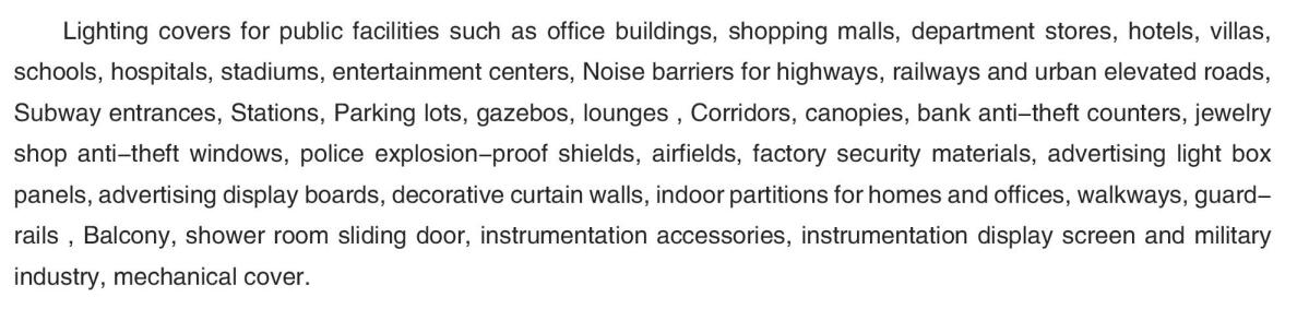 Polycarbonate Solid Sheet